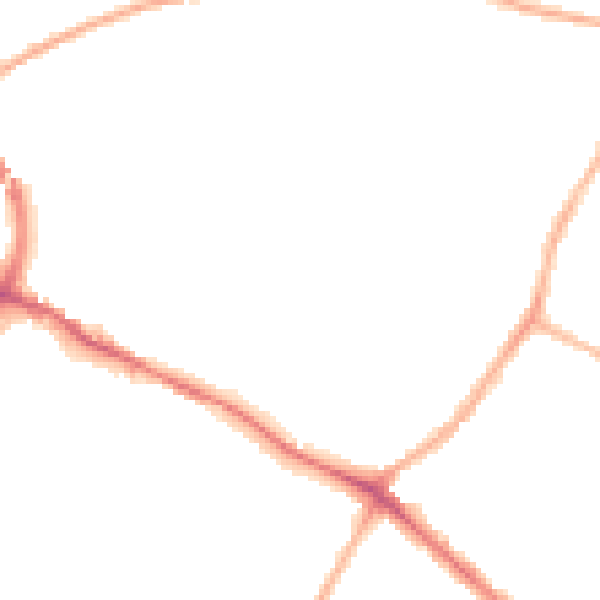 Night-time road noise heatmap for NG18 2QQ