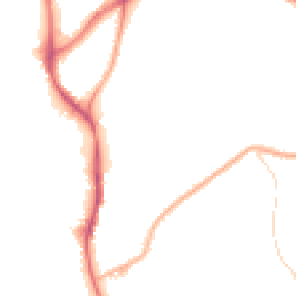 Night-time road noise heatmap for NG18 2RP