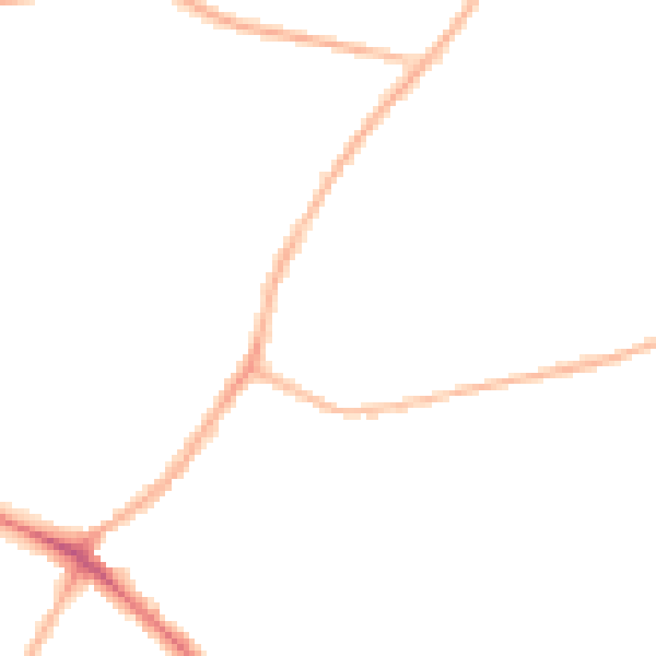 Night-time road noise heatmap for NG18 3AD