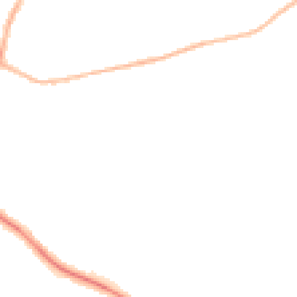 Night-time road noise heatmap for NG18 3HE
