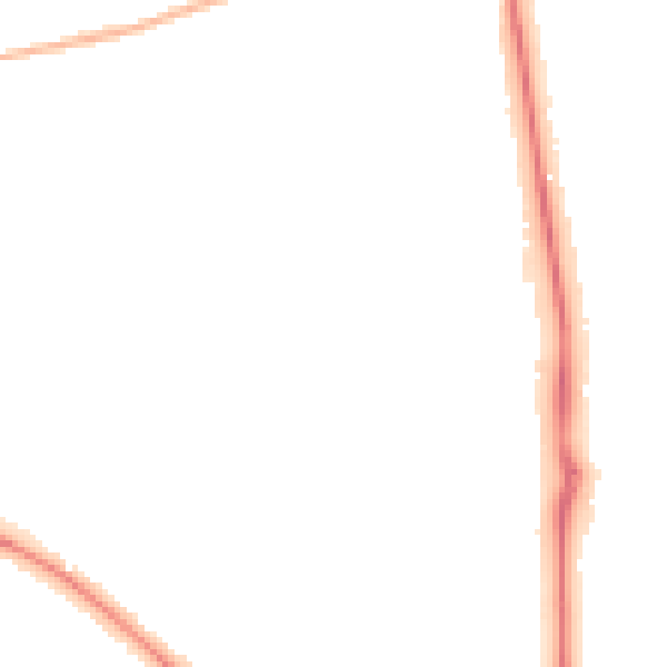 Night-time road noise heatmap for NG18 3NZ