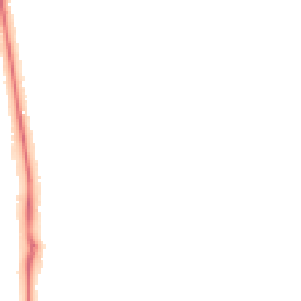 Night-time road noise heatmap for NG18 3PN
