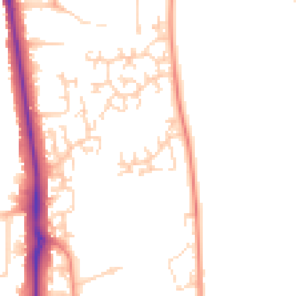 Daytime road noise heatmap for NG18 3PP