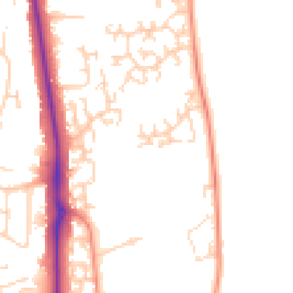 Daytime road noise heatmap for NG18 3PT