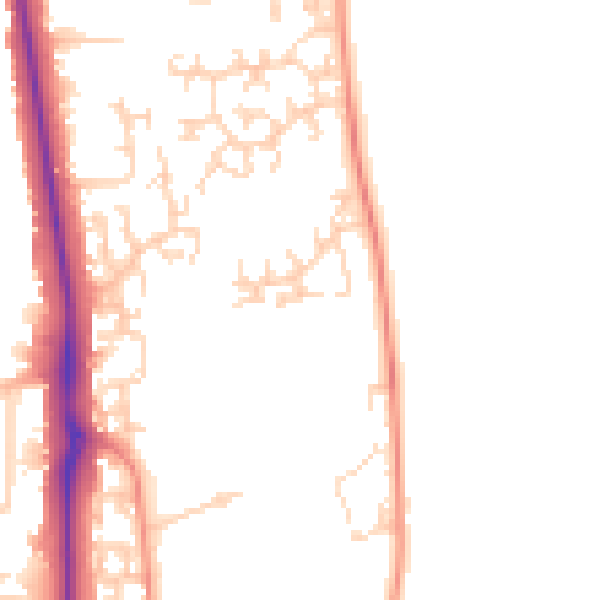 Daytime road noise heatmap for NG18 3PU