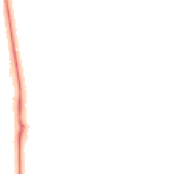 Night-time road noise heatmap for NG18 3PU