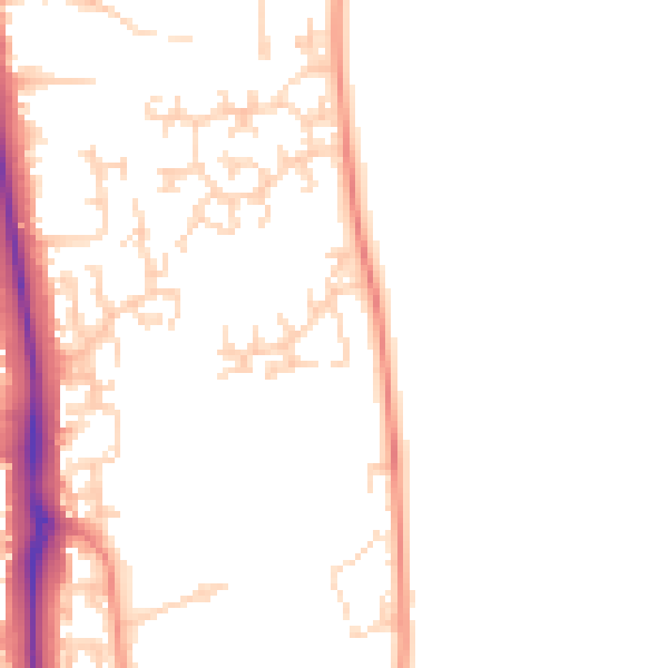 Daytime road noise heatmap for NG18 3PX