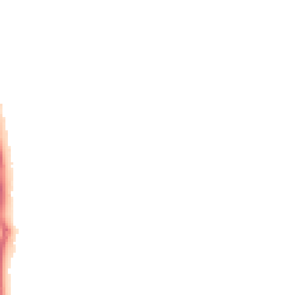 Night-time road noise heatmap for NG18 3PY