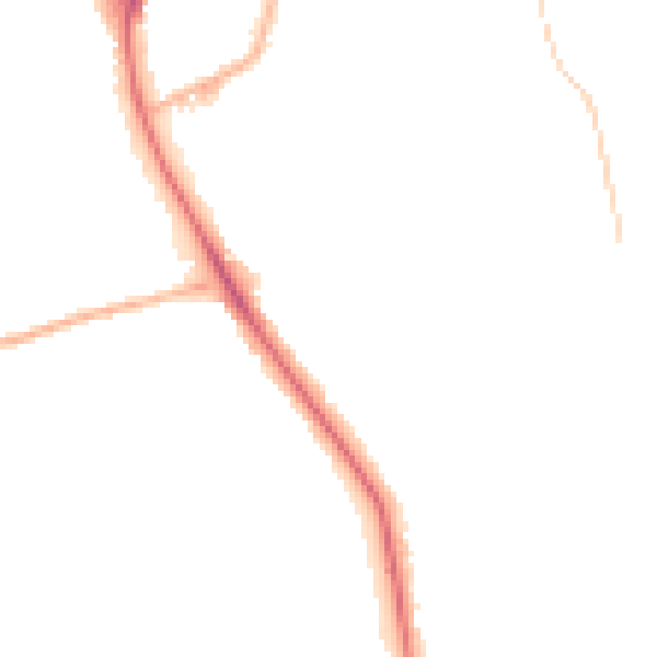 Night-time road noise heatmap for NG18 4BJ