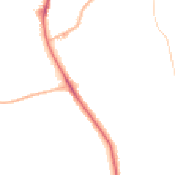 Night-time road noise heatmap for NG18 4BQ