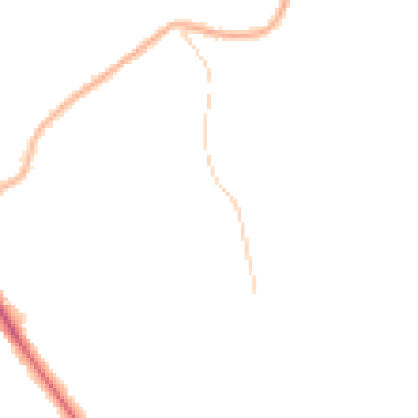 Night-time road noise heatmap for NG18 4RS