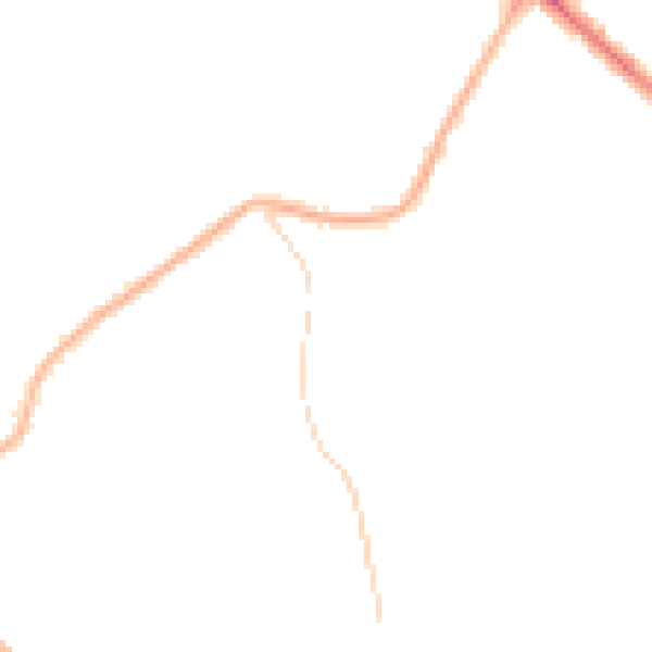 Night-time road noise heatmap for NG18 4RU