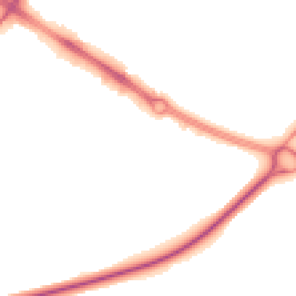 Night-time road noise heatmap for NG18 4TB
