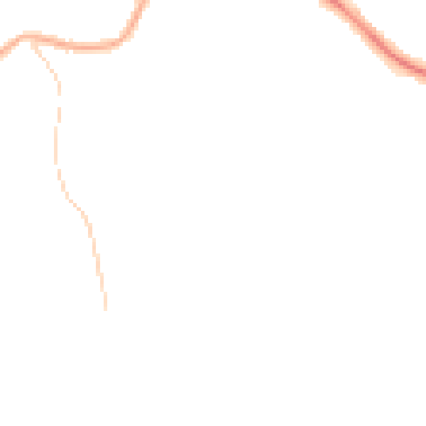 Night-time road noise heatmap for NG18 4XF