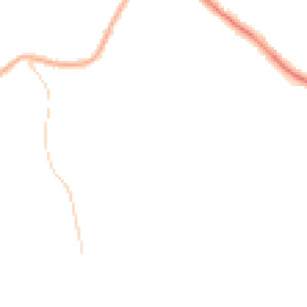 Night-time road noise heatmap for NG18 4XJ