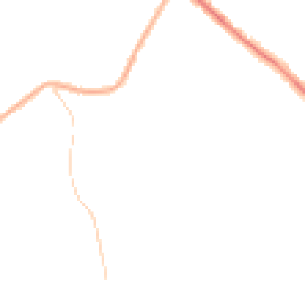 Night-time road noise heatmap for NG18 4YE