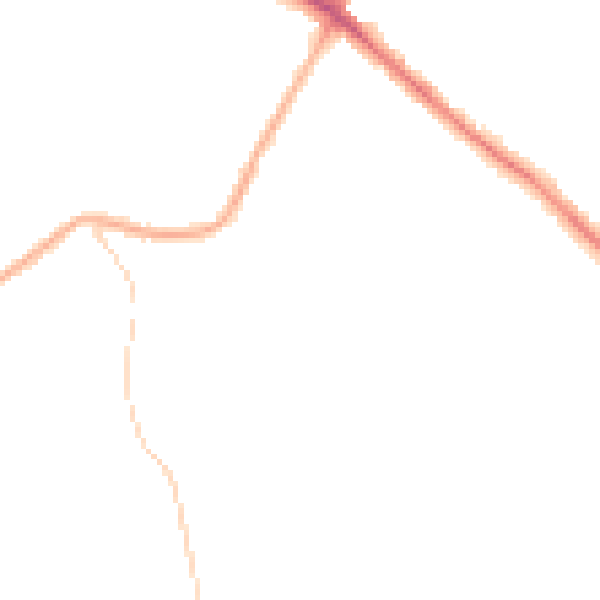Night-time road noise heatmap for NG18 4YR