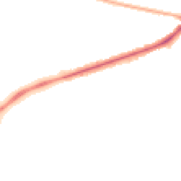 Night-time road noise heatmap for NG18 5HU