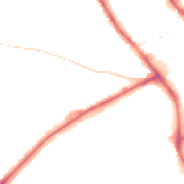 Night-time road noise heatmap for NG18 5LR