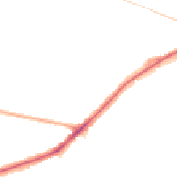 Night-time road noise heatmap for NG18 5QR