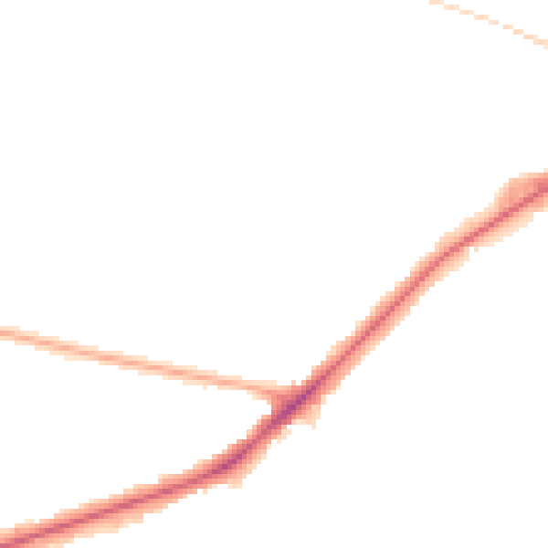 Night-time road noise heatmap for NG18 5QT