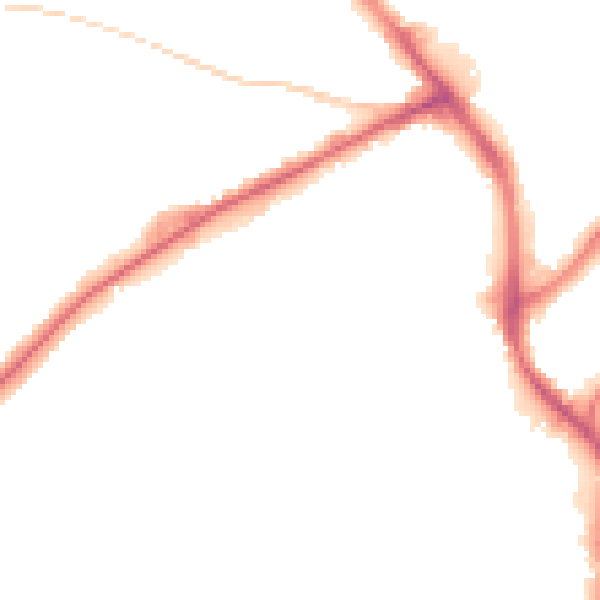 Night-time road noise heatmap for NG18 5RY