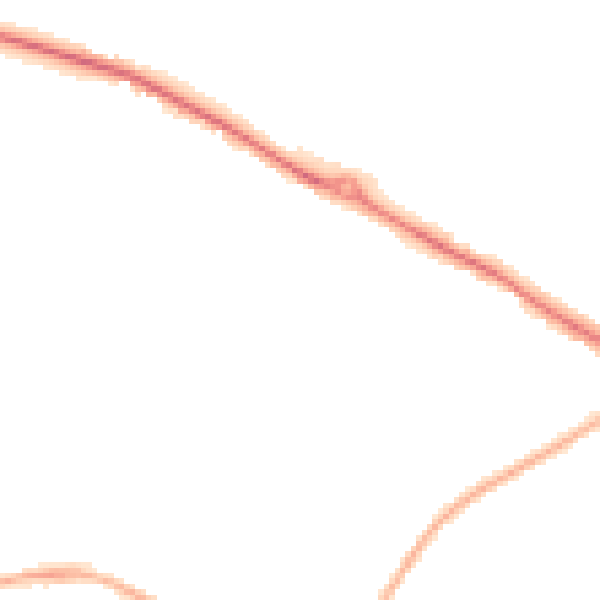 Night-time road noise heatmap for NG19 0LZ