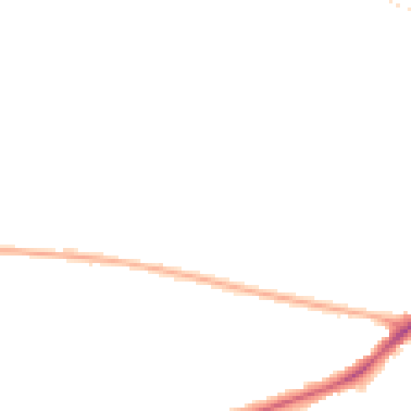 Night-time road noise heatmap for NG19 6PY