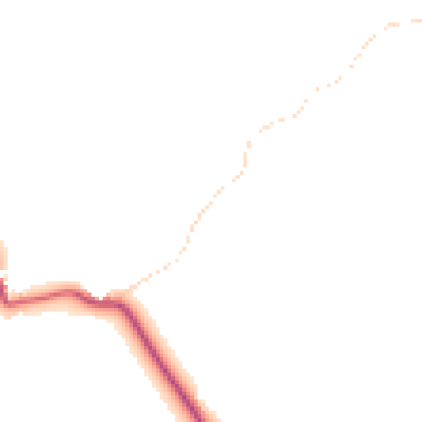 Daytime road noise heatmap for NG19 8LW
