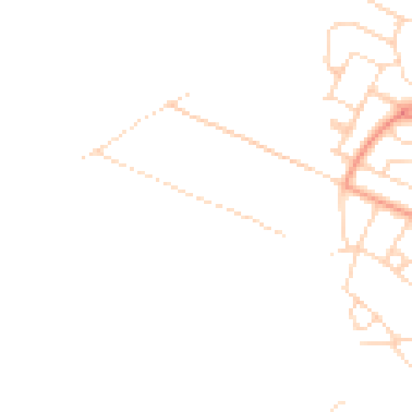 Daytime road noise heatmap for NG19 8SG