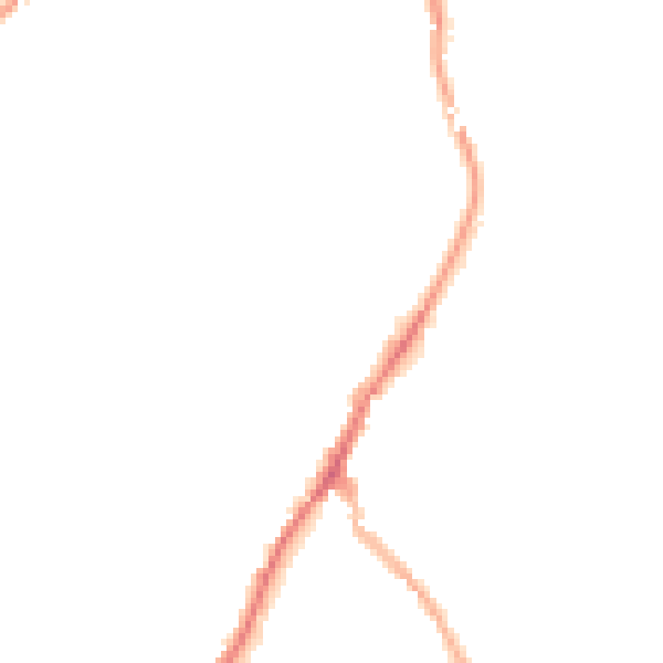 Night-time road noise heatmap for NG20 0BS