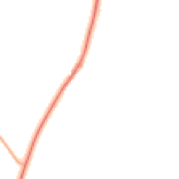 Night-time road noise heatmap for NG20 0BW