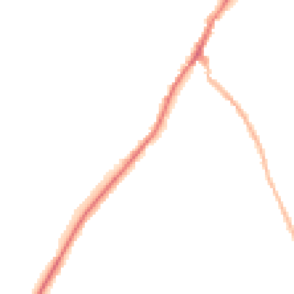 Night-time road noise heatmap for NG20 0BY