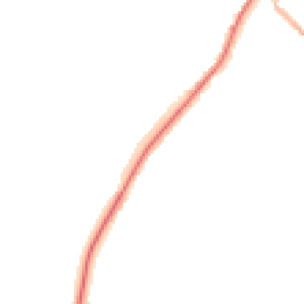 Night-time road noise heatmap for NG20 0DE