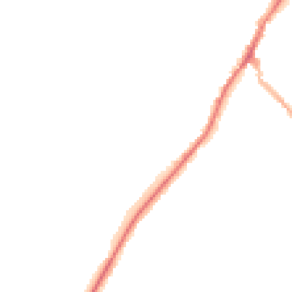 Night-time road noise heatmap for NG20 0DQ
