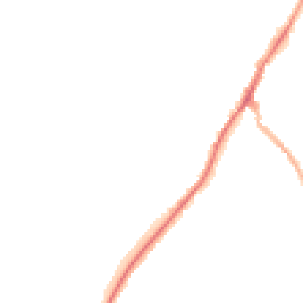 Night-time road noise heatmap for NG20 0DU