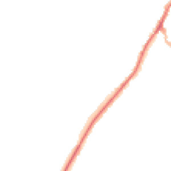 Night-time road noise heatmap for NG20 0DW