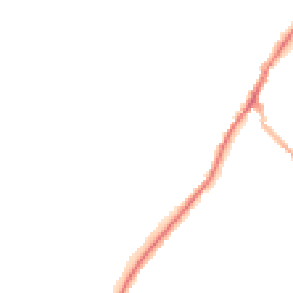 Night-time road noise heatmap for NG20 0DX