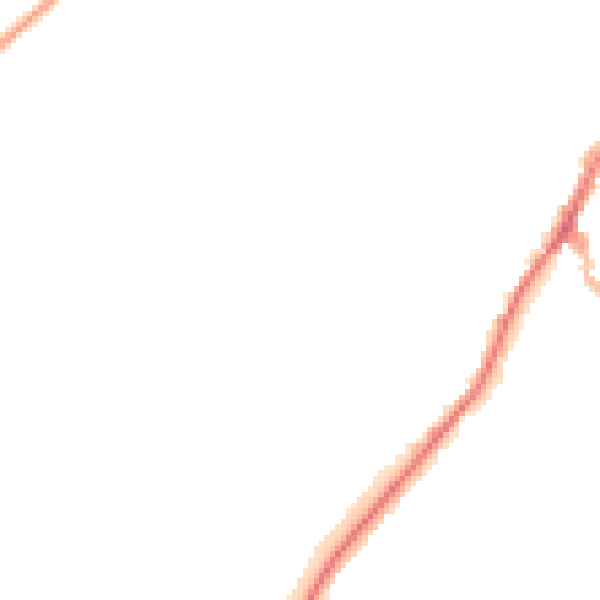 Night-time road noise heatmap for NG20 0DY