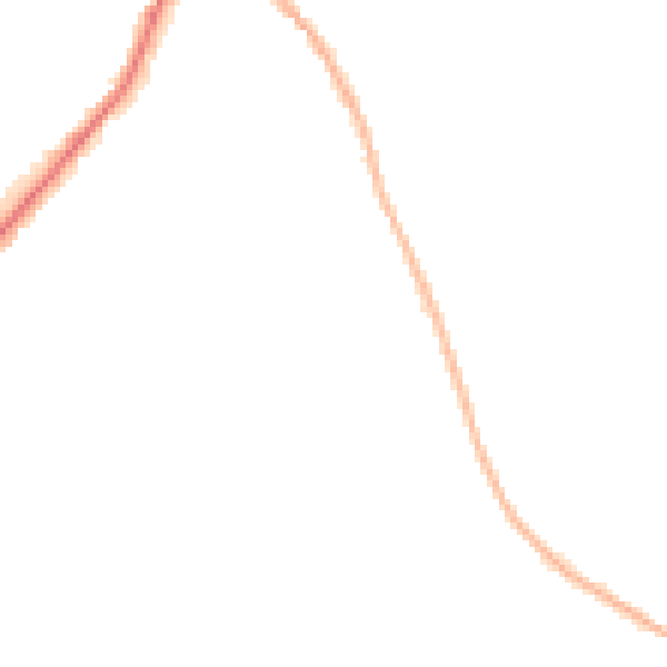 Night-time road noise heatmap for NG20 0LF