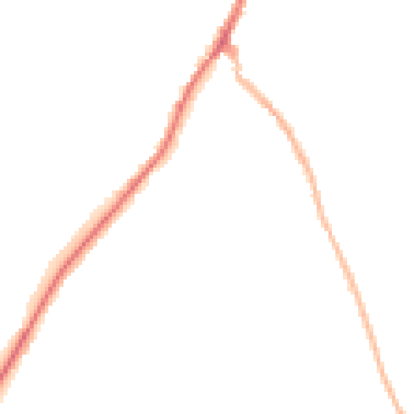 Night-time road noise heatmap for NG20 0NH