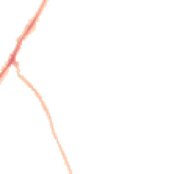 Night-time road noise heatmap for NG20 0PT