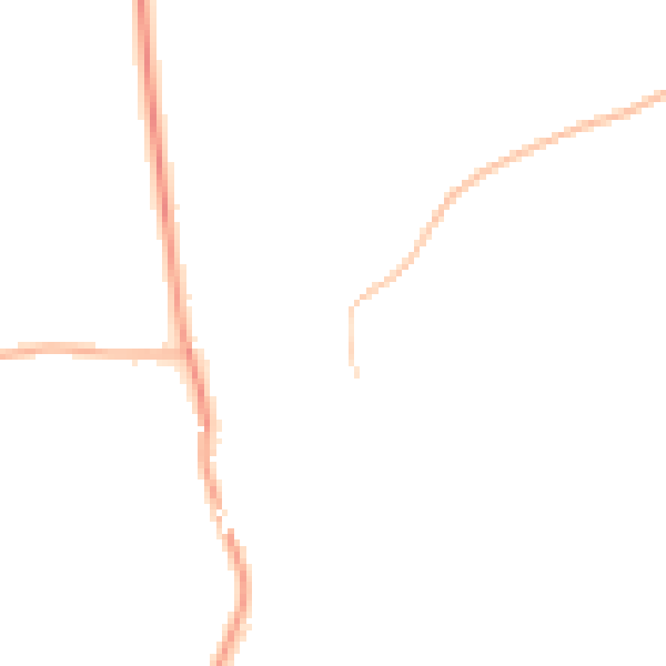 Night-time road noise heatmap for NG20 0RP