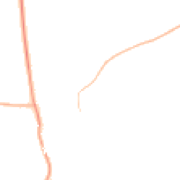 Night-time road noise heatmap for NG20 0RS
