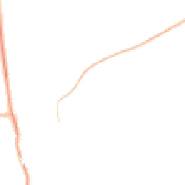 Night-time road noise heatmap for NG20 0RW