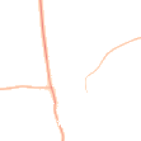 Night-time road noise heatmap for NG20 0RY
