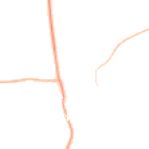 Night-time road noise heatmap for NG20 0RZ