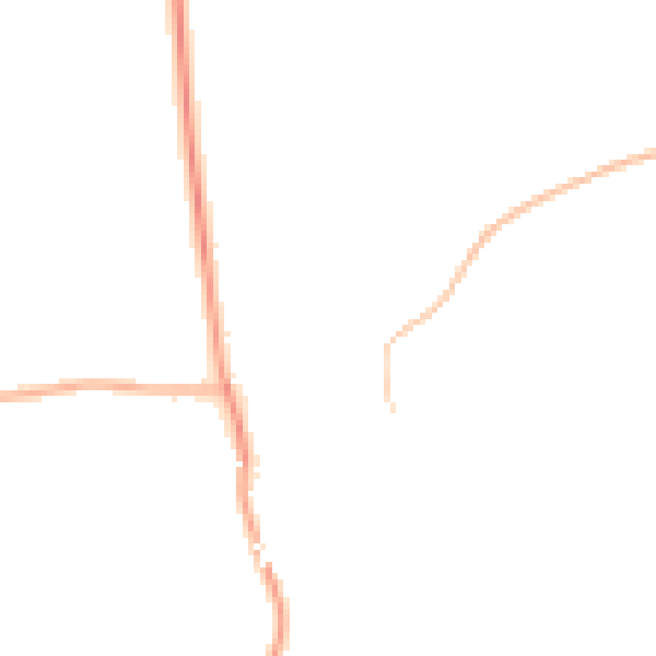 Night-time road noise heatmap for NG20 0SB