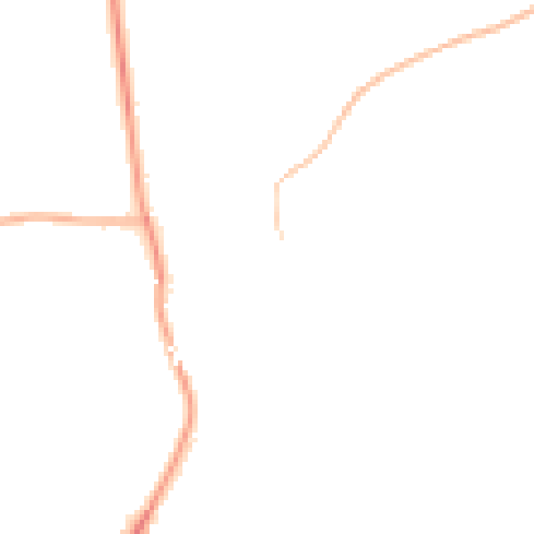 Night-time road noise heatmap for NG20 0SG