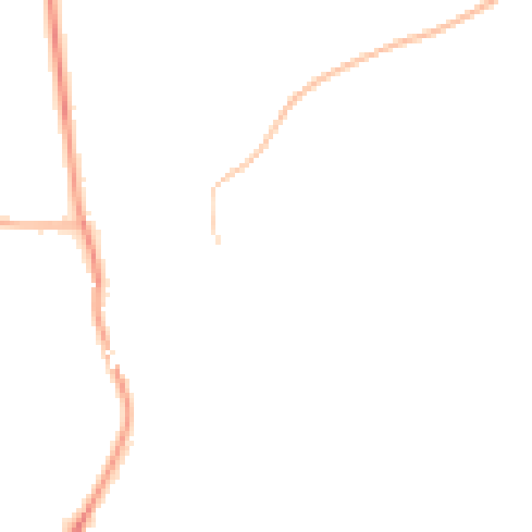 Night-time road noise heatmap for NG20 0SH
